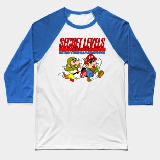 Super Secret Levels Podcast Baseball T-Shirt